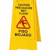 Señal de advertencia piso mojado.